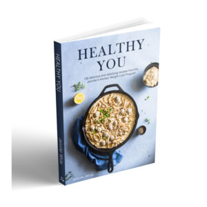 Jennifer's Kitchen Weight Loss Program cookbook mockup of front cover